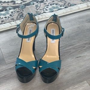Steve Madden Heels Teal/Black